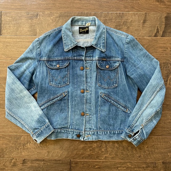 Vintage 1960’s 1970’s Denim Trucker Work Jacket 124MJ